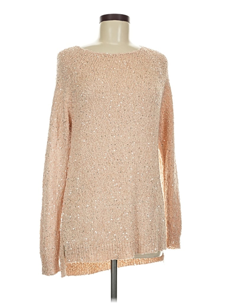 Pre-owned Chico's Pullover Sweater In Tan