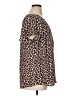 Torrid 100% Polyester Animal Print Brown Short Sleeve Blouse Size 1X Plus (1) - photo 4