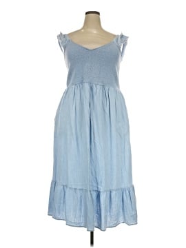 old navy dresses on sale | | Old Navy Navy Blue Floral Puffsleeve Midi Dress sweetheart neckline wide adjustable straps smocked back seamed waist fitted at top with a flared skirt hits at thigh models are approx Old Navy's The Occasion Dress