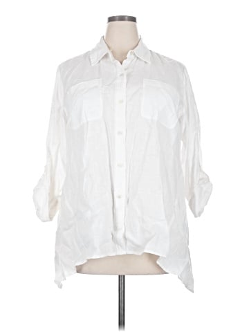 Jones New York Sport 3/4 Sleeve Button-Down Shirt (view 1)