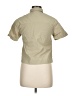 Zara Solid Tan Short Sleeve Button-Down Shirt Size 8 - 9 - photo 2