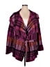Joseph A. Purple Cardigan Size 2X - photo 1