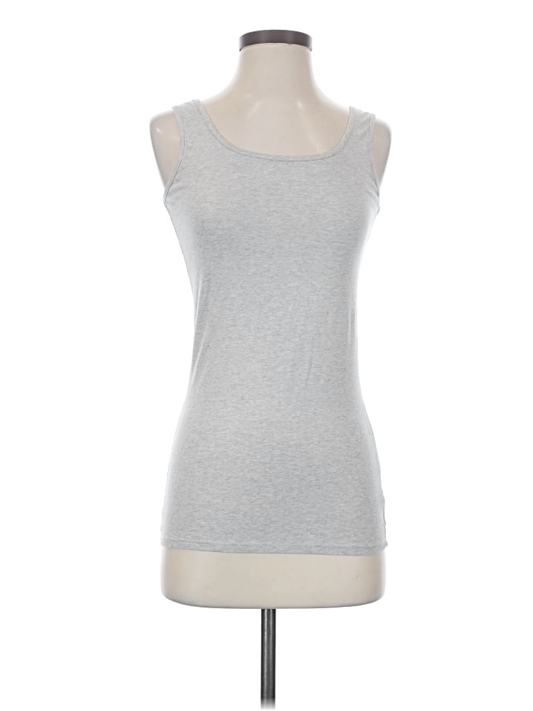 Pre-owned Duluth Trading Co. Tank Top Silver Strapless Neckline Tops