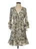 BCBGeneration 100% Polyester Paisley Gray Casual Dress Size 0 - photo 1