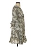 BCBGeneration 100% Polyester Paisley Gray Casual Dress Size 0 - photo 4