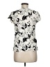 ModCloth 100% Rayon Ivory Short Sleeve Blouse Size M - photo 2