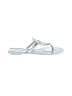 Jack Rogers Silver Flip Flops Size 8 - photo 1