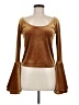 Torn by Ronny Kobo Brown Long Sleeve Top Size M - photo 1