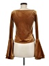 Torn by Ronny Kobo Brown Long Sleeve Top Size M - photo 2