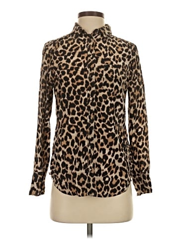 J.Crew Long Sleeve Silk Top (view 1)