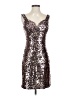 Guess 100% Polyester Metallic Silver Cocktail Dress Size 4 - photo 1