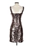 Guess 100% Polyester Metallic Silver Cocktail Dress Size 4 - photo 2