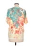 Reba Teal Short Sleeve Blouse Size M - photo 2