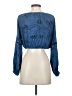O'Neill 100% Viscose Blue Long Sleeve Blouse Size XS - photo 2