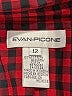 Evan Picone 100% Cotton Houndstooth Red Long Sleeve Button-Down Shirt Size 12 - photo 7