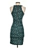 H&M Graphic Teal Cocktail Dress Size XS - photo 2