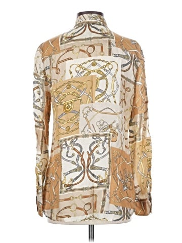 J. McLaughlin Long Sleeve Silk Top (view 2)