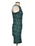 H&M Graphic Teal Cocktail Dress Size XS - photo 4