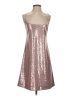 HUGO BOSS 100% Polyester Metallic Silver Cocktail Dress Size 4 - photo 1