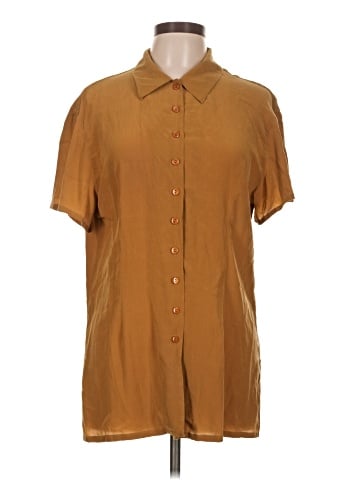 August Silk Short Sleeve Silk Top (view 1)