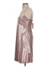 HUGO BOSS 100% Polyester Metallic Silver Cocktail Dress Size 4 - photo 5