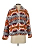 Forever 21 100% Polyester Print Orange Faux Fur Jacket Size S - photo 1