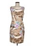 New Frontier Graphic Tan Cocktail Dress Size 6 - photo 1