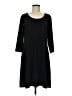 Chico's Solid Black Casual Dress Size Med (1) - photo 1
