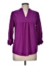 Brixon Ivy 100% Polyester Purple 3/4 Sleeve Blouse Size M - photo 1