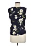 Escada 100% Silk Blue Sleeveless Silk Top Size EU 40 / US 10 - photo 1