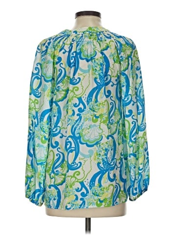 Lilly Pulitzer Long Sleeve Silk Top (view 2)