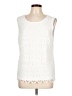 Talbots Ivory Sleeveless Blouse Size L - photo 1