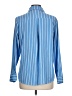 Assorted Brands Stripes Blue Long Sleeve Blouse Size L - photo 2