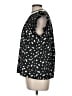 THML 100% Polyester Black Short Sleeve Blouse Size M - photo 5