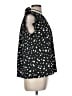 THML 100% Polyester Black Short Sleeve Blouse Size M - photo 4