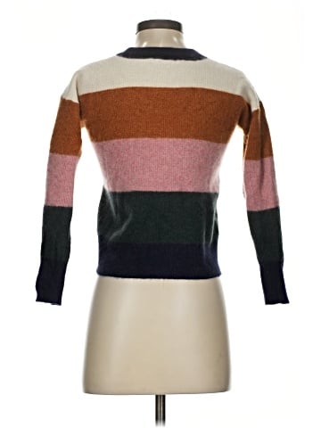 Madewell Cashmere Sweatshirt in Vernon Stripe (view 2)