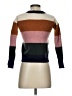 Madewell 100% Cashmere Color Block Brown Cashmere Pullover Sweater Size XS - photo 2