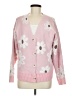 Shein 100% Polyester Floral Pink Cardigan Size 8 - 10 - photo 1