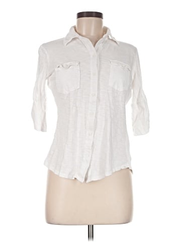 Caslon 3/4 Sleeve Button-Down Shirt (view 1)