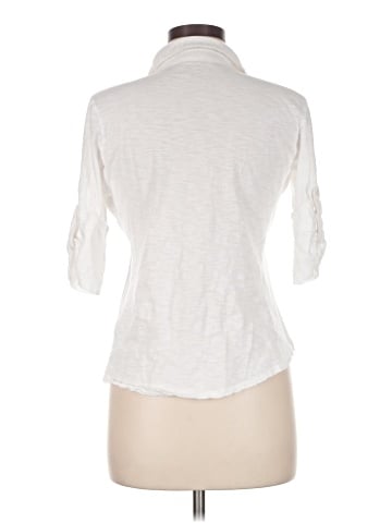 Caslon 3/4 Sleeve Button-Down Shirt (view 2)