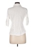 Caslon 100% Cotton White 3/4 Sleeve Button-Down Shirt Size Med Petite - photo 2