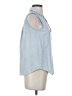 NYDJ Blue Sleeveless Button-Down Shirt Size XXS - photo 4