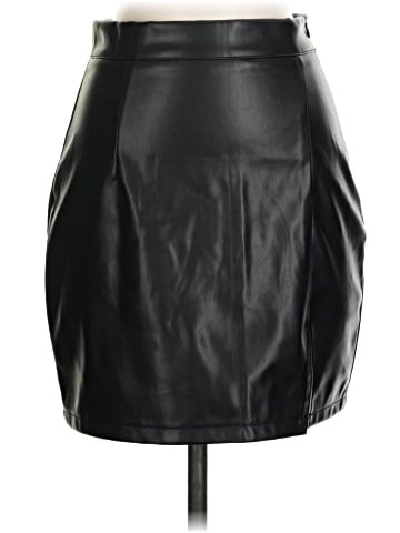 Guanyy Faux Leather Skirt (view 1)