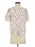Papermoon 100% Polyester White Short Sleeve Blouse Size S - photo 1
