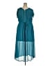 Torrid 100% Polyester Teal Casual Dress Size 2X Plus (2) - photo 1
