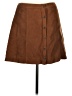 Hollister 100% Polyester Solid Brown Casual Skirt Size 7 - photo 1