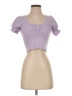 Cider Purple Short Sleeve Top Size S - photo 1