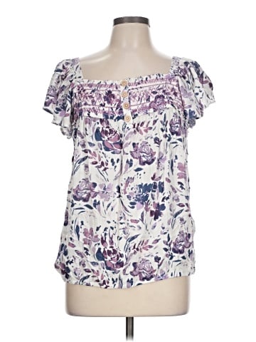Maurices Short Sleeve Blouse (view 1)