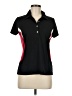 IZOD Black Short Sleeve Blouse Size M - photo 1