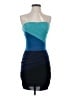 City Triangles Color Block Blue Cocktail Dress Size S - photo 1